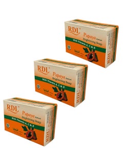 Buy Papaya Extract Brightening Soap Pack of 3 128grams in Saudi Arabia