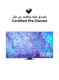 اشتري Certified Pre Owned - 98-Inch Q80C QLED 4K Smart TV QA98Q80CAUXZN Carbon Silver في الامارات