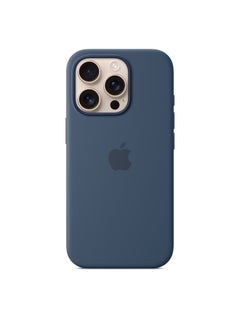 Buy iPhone16 Pro Silicone Case With MagSafe - Denim in Saudi Arabia