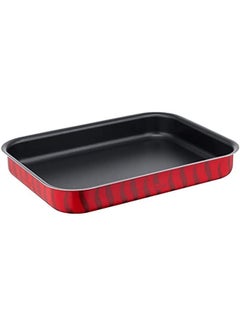 Buy Tempo Flame Rectangular Oven Tray, Size 35 cm Red in Egypt