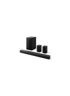 Buy LG Soundbar S65TR 5.1 Ch 600W Powerful surround sound with Wireless subwoofer and Rear speaker Dolby Digital S65TR.ASAUELK Black in Saudi Arabia