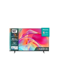 Buy Hisense 50 Inch Smart TV 4K QLED UHD LCD Dolby Vision, Natural Colour Enhancer,VIDAA U5 OS, Youtube, Netflix, Disney +, Freeview Play and WiFi, Model (50E7KQ) 50E7KQ Black in Saudi Arabia