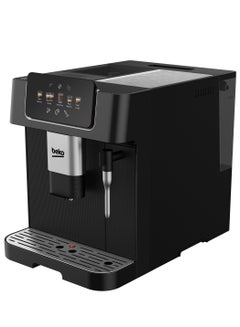 اشتري Beko Caffe Experto Fully Automatic Coffee Maker Espresso - 19 Bar - Series CE 6000 - Color Touch Screen Control - 2 Nozzels - Integrated Milk Frother - Beans Grinder (13 Levels) 2 L 1350 W CEG 7302 B Black في مصر