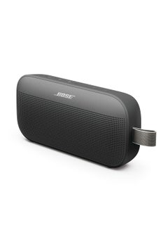 اشتري SoundLink Flex Portable Bluetooth Speaker (2nd Gen), Portable Outdoor Speaker with Hi-Fi Audio, Up to 12 Hours Battery Life, Waterproof and Dustproof Black في الامارات