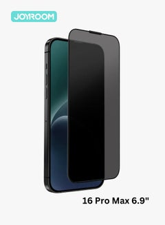 Buy iPhone 16 Pro Max Privacy Screen Protector 6.9" Inch Face ID Supported Easy Installation Anti-Spy & Privacy Protection Anti-Fingerprint & Bubble Free, Case Friendly Tempered Glass Black in Egypt