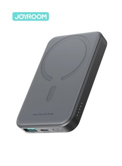 Buy 5000 mAh Mini 20w Power Bank Boost Charge Magnetic Wireless, Magsafe, Battery Pack For iPhone 15, 14, 13, 12 Series Black in UAE