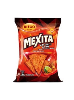 Buy Mexita Hot Chili & Lime Flavored Tortilla Chips 180G in Saudi Arabia