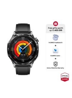 Buy WATCH GT5 46mm Smartwatch,  HW Care + 3 Month Extra warranty + Freebuds5i Black in UAE