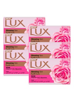 Buy Glowing Skin Rose Bar Soap 120G × 5+1 in Saudi Arabia