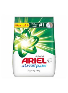 اشتري Ariel Green Detergent Powder, Automatic , 5 + 1 kg في السعودية