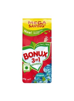 اشتري Bonux 3 In 1 Automatic Laundry Powder Detergent, Original Scent, 7Kg في السعودية