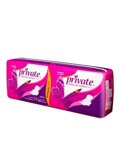 اشتري Private Natural Cotton Feel Extra Thin Night Feminine Pads with Wings, 7 Pads × 2 في السعودية