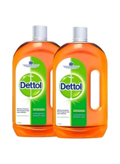 Buy Dettol Original Anti-Bacterial Antiseptic Disinfectants, 1Liter × 2 YELLOW in Saudi Arabia