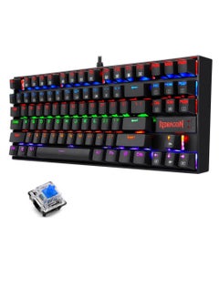 Buy K552 Kumara Mechanical Gaming Keyboard – Rainbow  Backlight – Switch – 87 Key TKL Design – (AR / EN Key ) | Black in Egypt