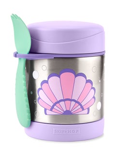 اشتري Spark Style Food Jar With spoon And Fork - Seashell في السعودية