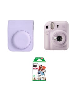 Buy Instax Camera Mini 12 Bee Happy Pack (Lilac Purple) in Saudi Arabia