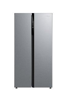 Buy Midea Side By Side Refrigerator, 509L 18.0Cu.Ft,  Inverter, 360 kW MDRS710FGU50D Silver in Saudi Arabia