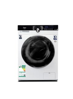 Buy Midea Front Load Washer, 8kg, 1500 RPM, 900 W MFK80 White in Saudi Arabia