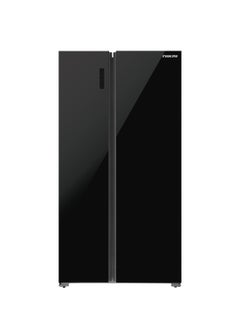 Buy 800L Gross, 502L Net Side-by-Side Refrigerator with Digital Display, Frost Free, Stainless Steel/VCM Finish, R600a Refrigerant, Internal Condenser, Silent Operation, Energy Efficient Tropical Compressor Fridge 567.2 W NRF800SBBG Black in UAE