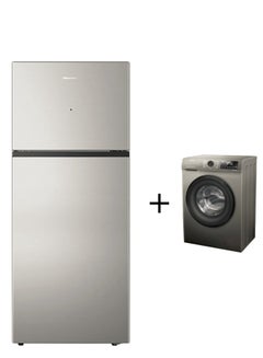 اشتري 2 Piece Set Refrigerator And 7 Kg Washing Machine RT328N4DGN+WFPV7012EVMT Silver في الامارات