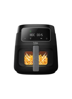 اشتري Air Fryer ExpertFry FRL3374B | Black Design | Large 7.6L capacity uses no oil | Viewing Window | Touch Control Display | 9 presets, 90 min timer, Single Basket 7.6 L 1750 W FRL3374B black في مصر