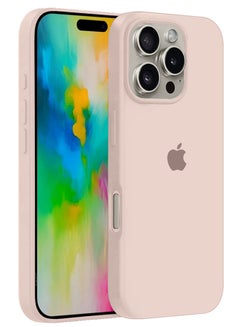 Buy (for iPhone 16 Pro Max) Case, Slim Silicone Case, Full Covered Anti Scratch Shockproof Protective Cover Baby Pink in UAE