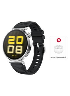 Buy WATCH GT5 41mm Smartwatch, up to 7 Days Battery Life, All-new Running and Cycling Sports SmartWatch, Sharp-Edged Design Watch, Health Tracking, Compatible with iOS and Android (With Freebuds 5i) Black in Egypt