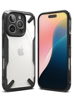 Buy Fusion-X [Precise Cutouts for Camera Lenses] Compatible with iPhone 16 Pro Max Case, Augmented Bumper Heavy Duty Shockproof Protective Cover Designed for iPhone 16 Promax Case Black in Egypt