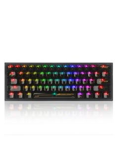 Buy K617CTB-RGB 60% Wired RGB Gaming Keyboard, 61 Keys Compact Full-Transparent Mechanical Keyboard in Egypt