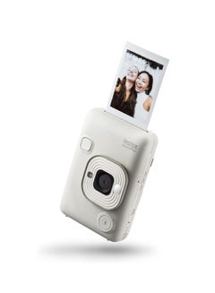 اشتري FUJIFILM INSTAX MINI LIPLAY HYBRID INSTANT CAMERA (MISTY WHITE) في مصر