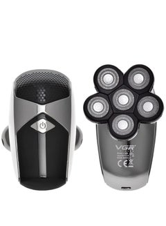 Buy Professional USB Rechargeable V-178 , 6 Head Shaver ,LED Display ,  Oil Bottle , Home Functional Reciprocating Shaver, Cleaning brush, Protection cap, USB charging cable, 3pc guide comb , 120 Minutes Operating Time in Egypt