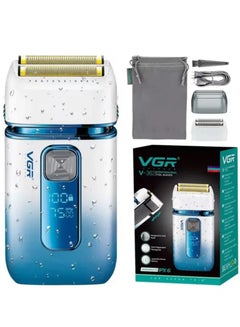 Buy Professional Home Reciprocating Shaver Functional USB Rechargeable Full Body Waterproof Shaver Double Electric Shaver V-362 Foil Shaver, Cleaning Brush Protector Cover, Travel Bag, USB GABLE7, Beard Extras in Egypt