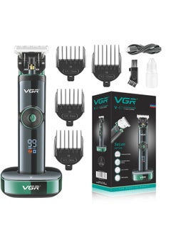 Buy V-671 Salon Series Professional Digital Display Cordless Hair Clipper with Dual motor Beard Trimmer for Men Rechargeable Li-ion Battery 2500mAh 400 minutes Runtime USB Powered Charging Pod & Stand in Egypt