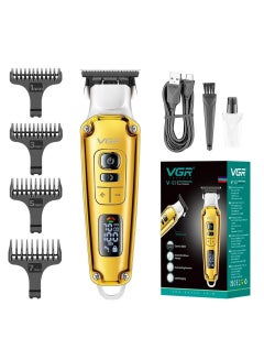 Buy V-931 Professional Hair Trimmer with Digital Display, 5500-7000RPM Button, Ceramic & Powder Metallurgic Blade,4 Cutting Combs, 240min Runtime,1600mAh Lithium Battery in Egypt