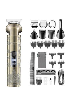 Buy V-110 8-in-1 Face Hair Body & Private Parts Multi Grooming Kit Hair Trimmer Beard Trimmer Ear & Nose Trimmer Head Shaver Full Body Grooming Kit Metal Body with Travel Pouch Runtime 180 minutes in Egypt