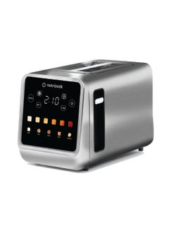 اشتري Toasti Digital Toaster - 2-Slice With Intuitive Touch-screen Display, 6 Shade Settings, 5 Bread Options, Favorite Button, Warming Rack, Crumb Tray,  Reheat | Defrost, 2 Years Warranty 850 W Toasti Silver في الامارات