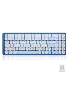 Buy K684 Wireless Mechanical Keyboard with Number Pad, Triple Mode Low Profile Keyboard with Bluetooth 5.0, 2.4G and Wired Connection in Egypt