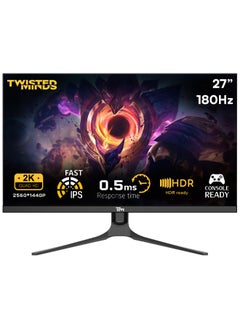 Buy 27 inch QHD Blaze Series (2560x1440p) IPS 180Hz 0.5ms Gaming Monitor, HDR Black Gaming Monitor, HDMI 2.1, Console Ready, G-sync Compatable, TM27QHD180IPS Black in UAE