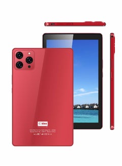 اشتري 9-Inch Smart Tablet PC Android Tab IPS Display Single Sim 5G LTE WiFi 8GB RAM 256GB ROM Zoom And Tiktok Supported With Protective Case Red في الامارات