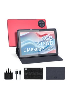 Buy 10.1 Inches Tablet,Android Tab,5G Tablet Dual SIM 8GB Ram 512GB Rom,10000mAh Battery With Bluetooth Keyboard,Mouse and Stylus in UAE