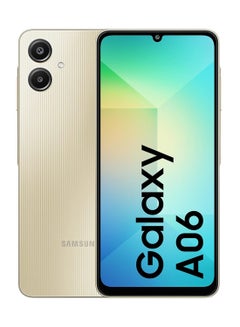 Buy Galaxy A06 Dual SIM 4G Gold 6GB RAM 128GB - Middle East Version in UAE