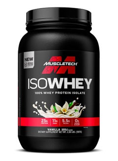 Buy MuscleTech IsoWhey 100% Whey Protein Isolate Dietary Supplement, 2 lbs (907 g) in Vanilla Flavor in UAE