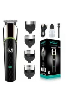 اشتري VGR Rechargeable Hair Trimmer and Clipper, Black - V-191 في مصر