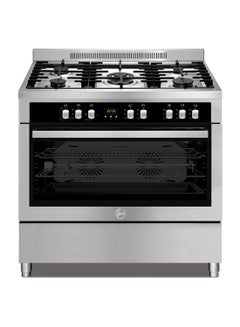 Buy 90 X 60 5 Burner Full Gas Cooker HGC-S95G-S Silver in UAE