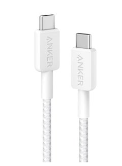 اشتري 322 USB-C To USB-C Cable - Fast Charging Cord 3 Ft, 60W Power Delivery PD Charging For Phones , Tablets And Laptops - 3Ft 0.9M - White في مصر