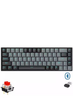 Buy K662 Gwern Dual Mode Wireless, Bluetooth Gaming Mechanical Keyboard, Red Switch in Egypt