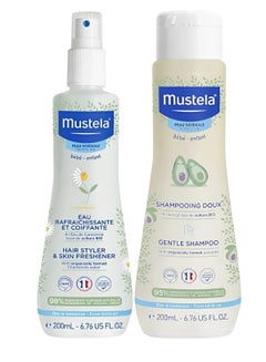 اشتري Set Of Mix Baby Skin Freshener For Hair and Body And Gentle Baby Shampoo With Avocado 200ml في السعودية