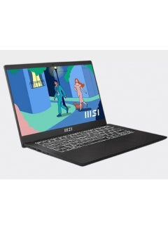 Buy MSI Modern 14 C12MO Thin and Light Laptop | 14 Inch FHD IPS | Intel Core i7-1255U | 8GB RAM | 512GB SSD | Intel® Graphics | White Backlit Keyboard | Classic Black + Brown Bag English/Arabic Classic Black in Egypt