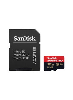 اشتري Extreme Pro microSD UHS I Card for 4K Video on Smartphones, Action Cams & Drones 200MB/s Read, 140MB/s Write 512 GB في الامارات