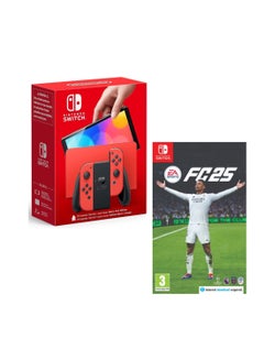 اشتري Nintendo Switch (OLED Model) Mario - International Version with EA SPORTS FC 25 Switch في الامارات